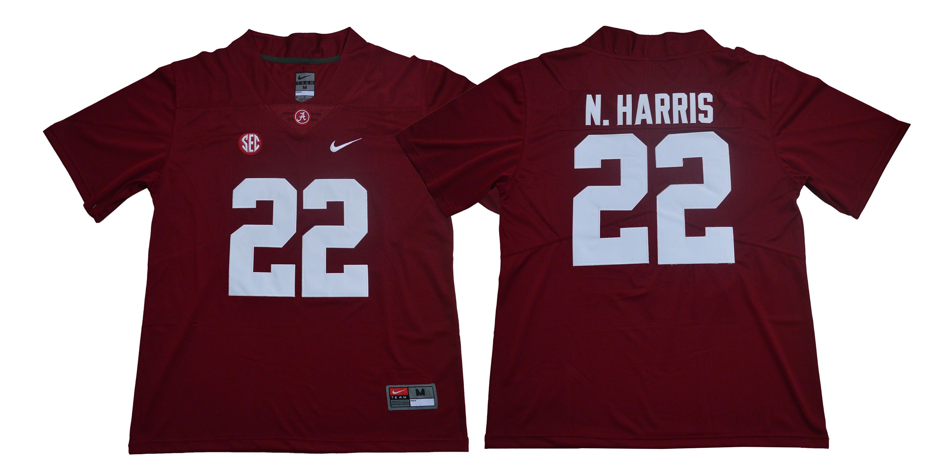Men Alabama Crimson Tide #22 N.Harris Red Legendary Edition NCAA Jerseys->ncaa teams->NCAA Jersey